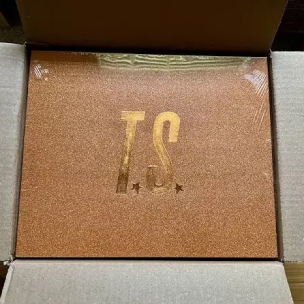 SEALED - XS/S Taylor Swift Life of a Showgirl Cardigan & CD Glitter Boxed Set